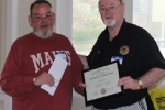 Layout Appreciation Certificate Recipient   [Mark Wallace photo]